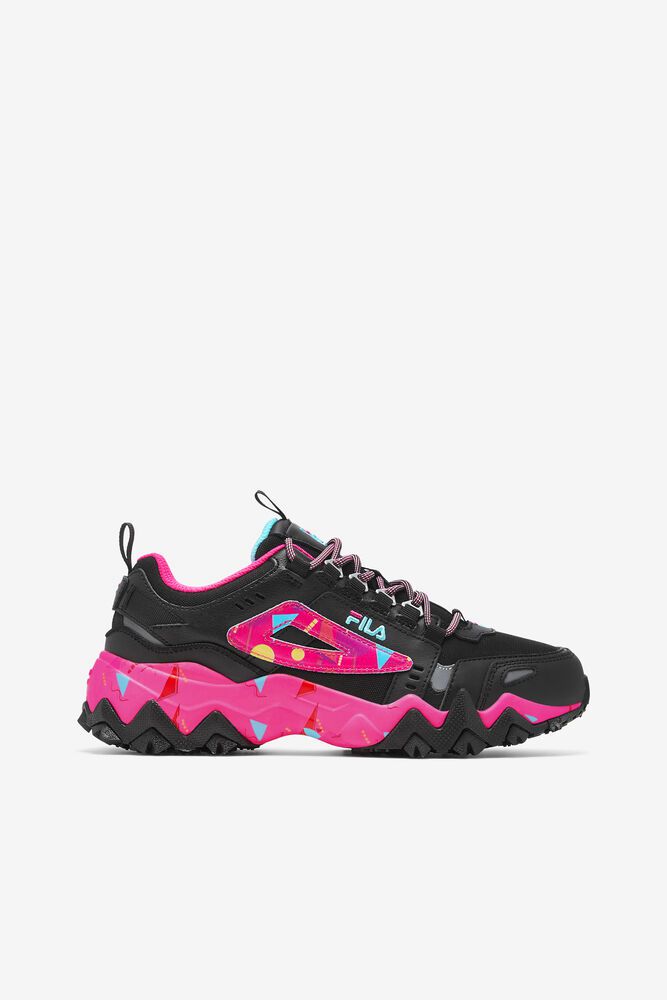 Fila Sneakers Womens Black/Pink - Oakmont Tr - Philippines 0145398-KF